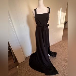 Show Me Your MuMu black stretch Paris gown. Size L. Reposhed. Never worn by me.